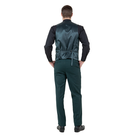 Modern Fit 3pc Wool Mens Suit Set by ZeGarie, Green - Picture 2 of 6